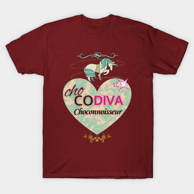 ChoCODIVA: Choconnoisseur - funny Valentine T-Shirt by SEIKA by FP